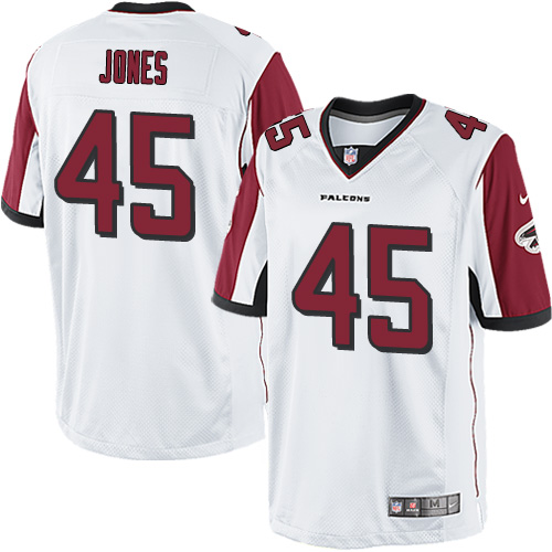 Youth Elite Deion Jones Nike Jersey White Road - #45 NFL Atlanta Falcons